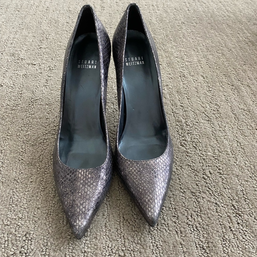 Stuart Weitzman Snake Skin Pumps